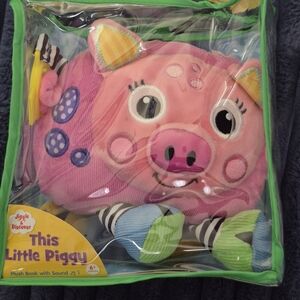 Pink Plush Pig Toy BOOK